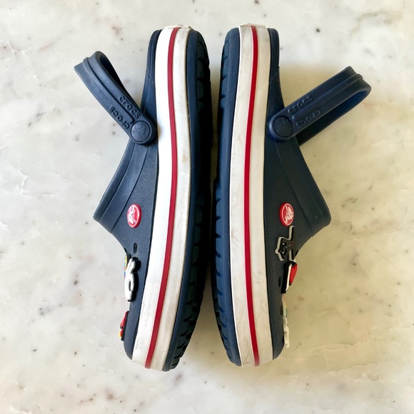 Crocs Crocband™ Clog in Navy with 11 fun Jibbitz Charms! - Picture 11 of 16